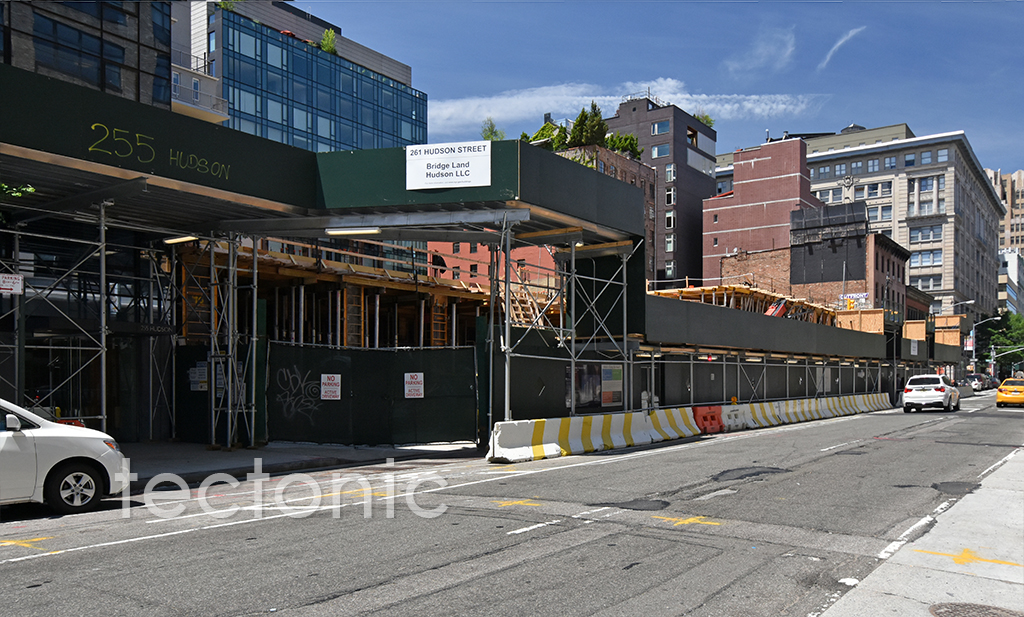 View northward along Hudson Street