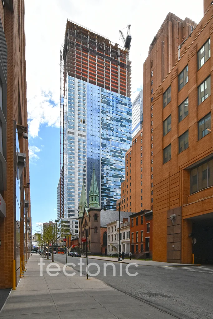 Viewed from Duffield Street in April
