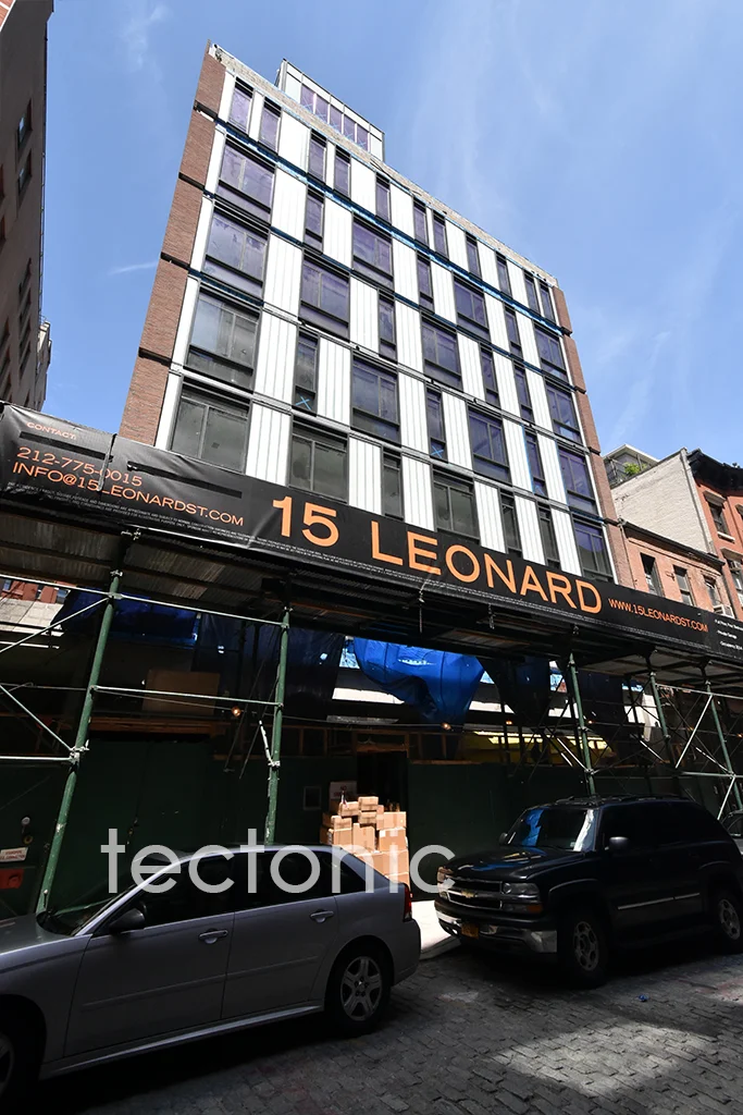Looking up from Leonard Street