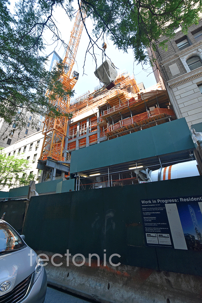 Looking up from East 22nd Street
