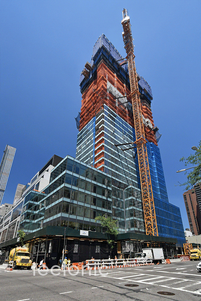 Viewed from the south along 2nd Avenue