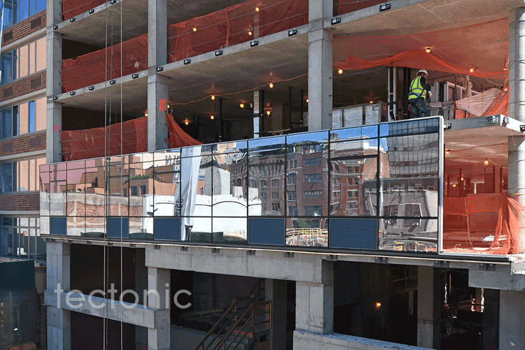 Glass facade