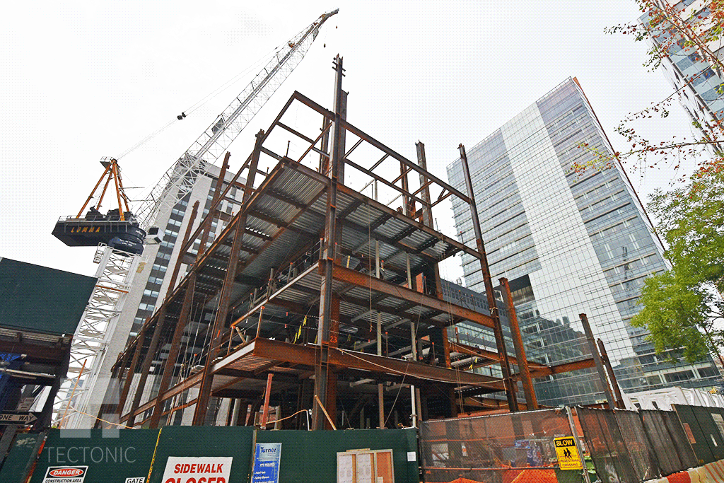 Northeastern corner of the new building at East 69th & York Avenue