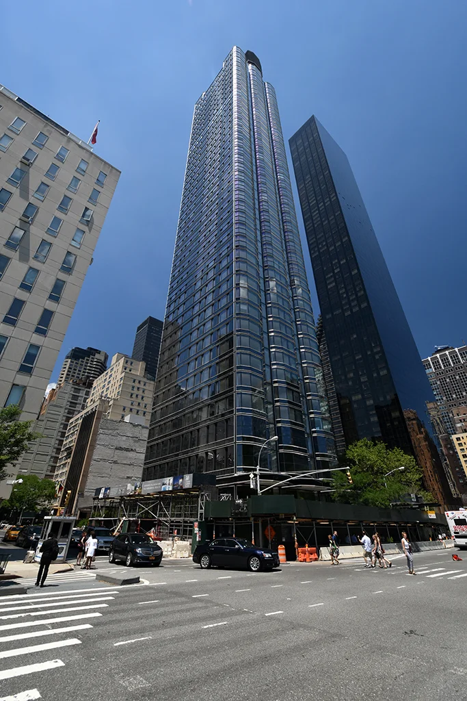 Looking up from 1st Avenue