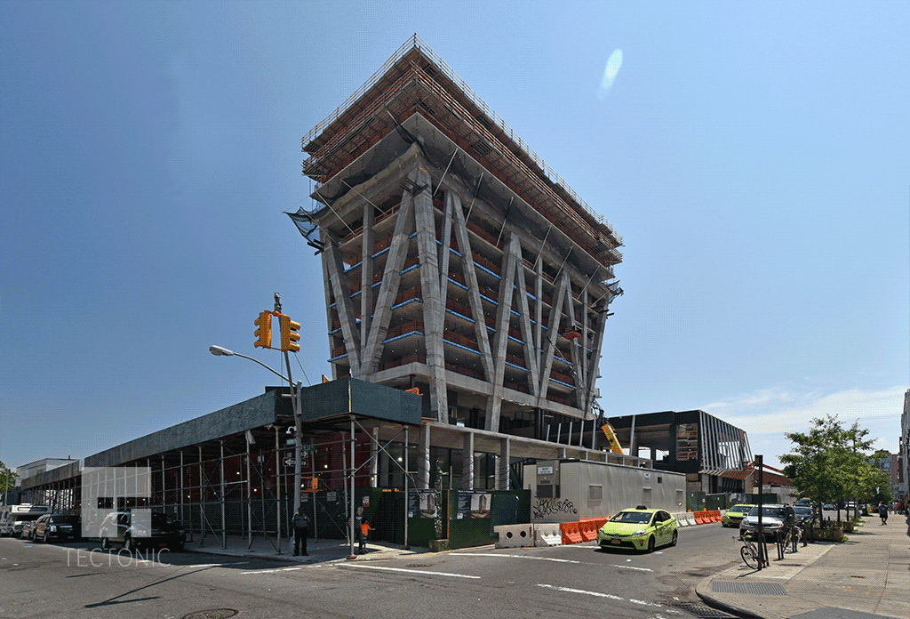 Looking eastward from Wythe Avenue and North 12th Street