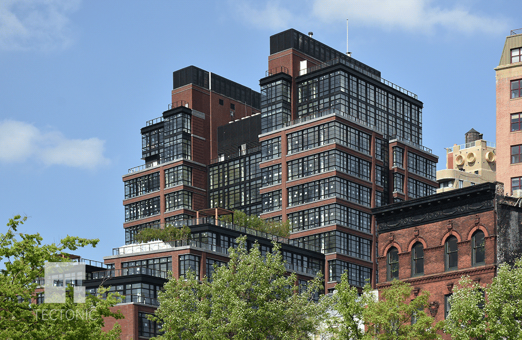 Viewed from the west in May
