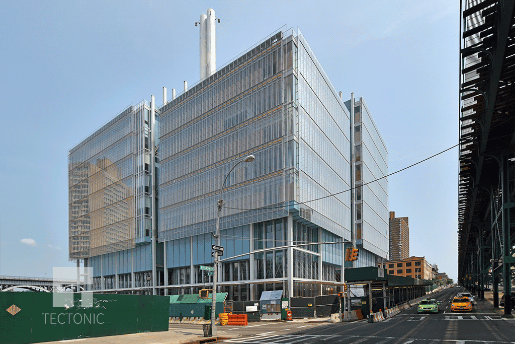 Jerome L. Greene Science Center from Broadway looking north