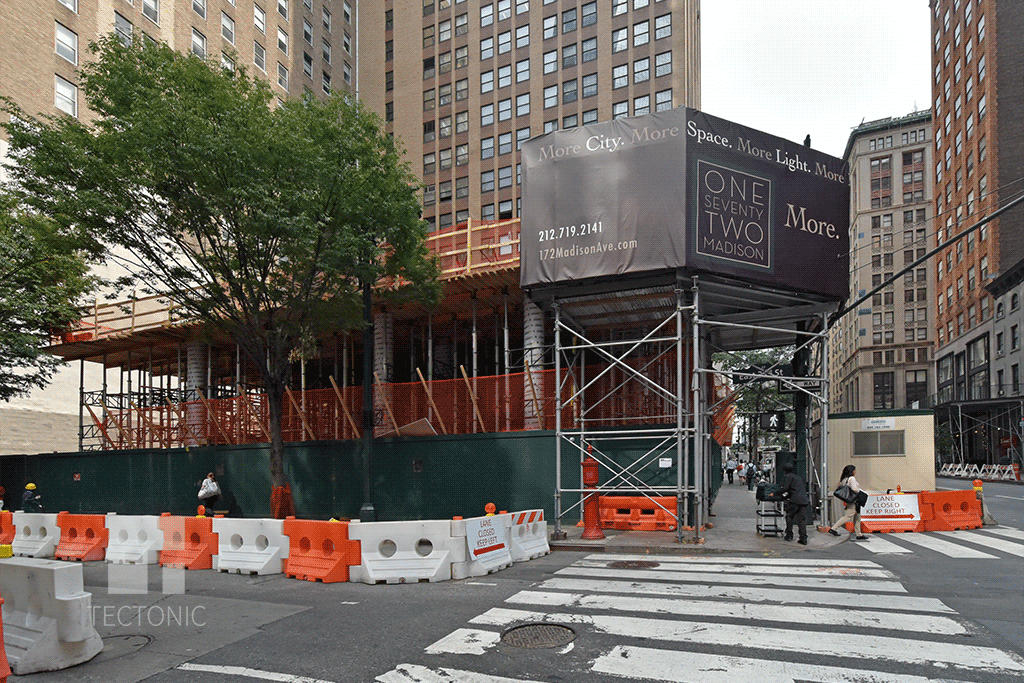 Viewed from East 33rd Street