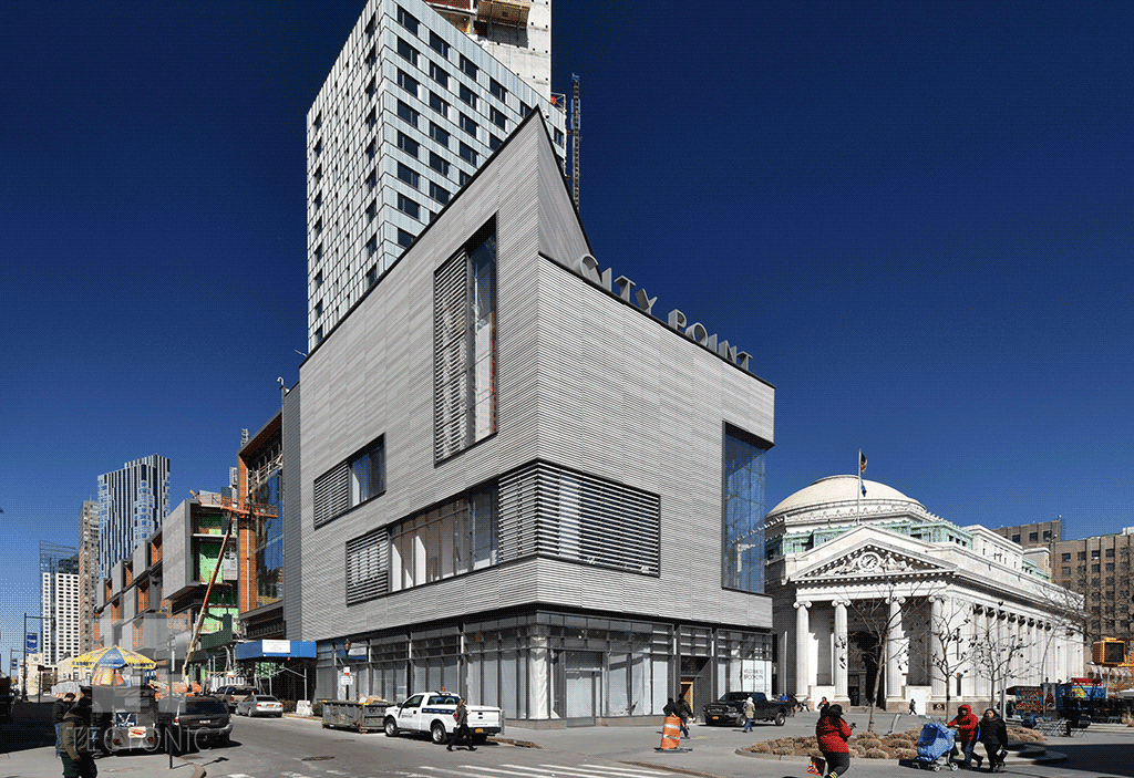 Phase I retail section along Fulton Street