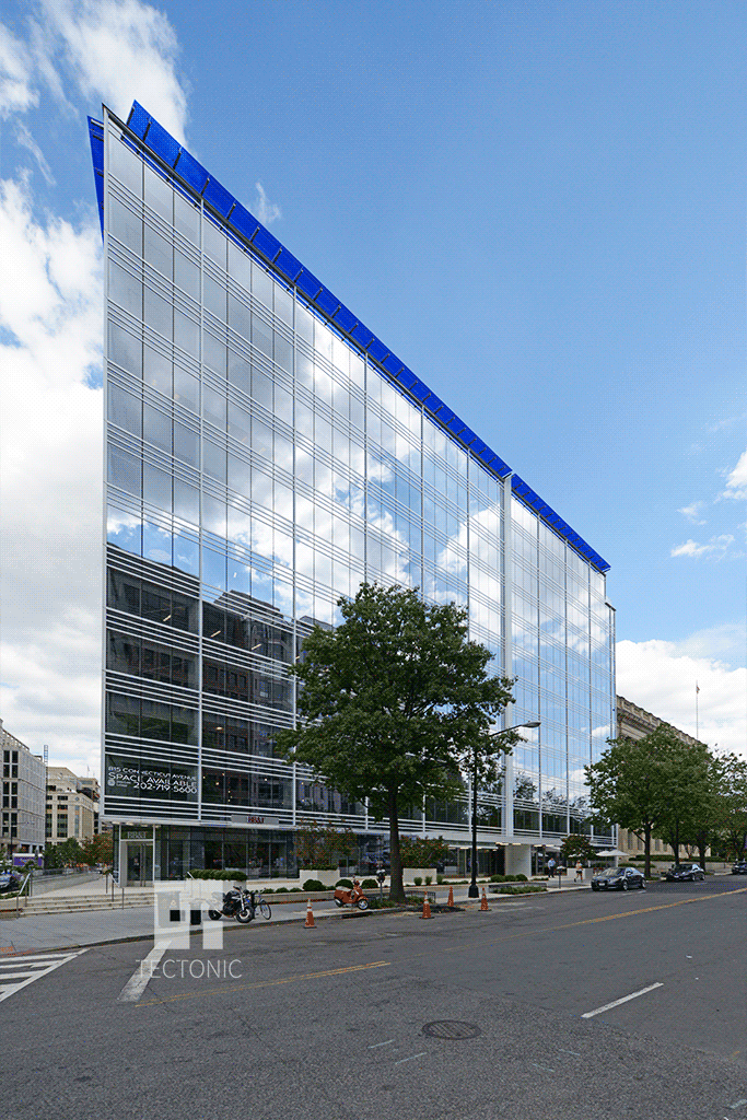 Viewed along Connecticut Avenue NW