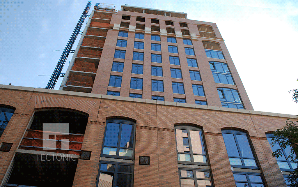 Looking up from West 12th Street