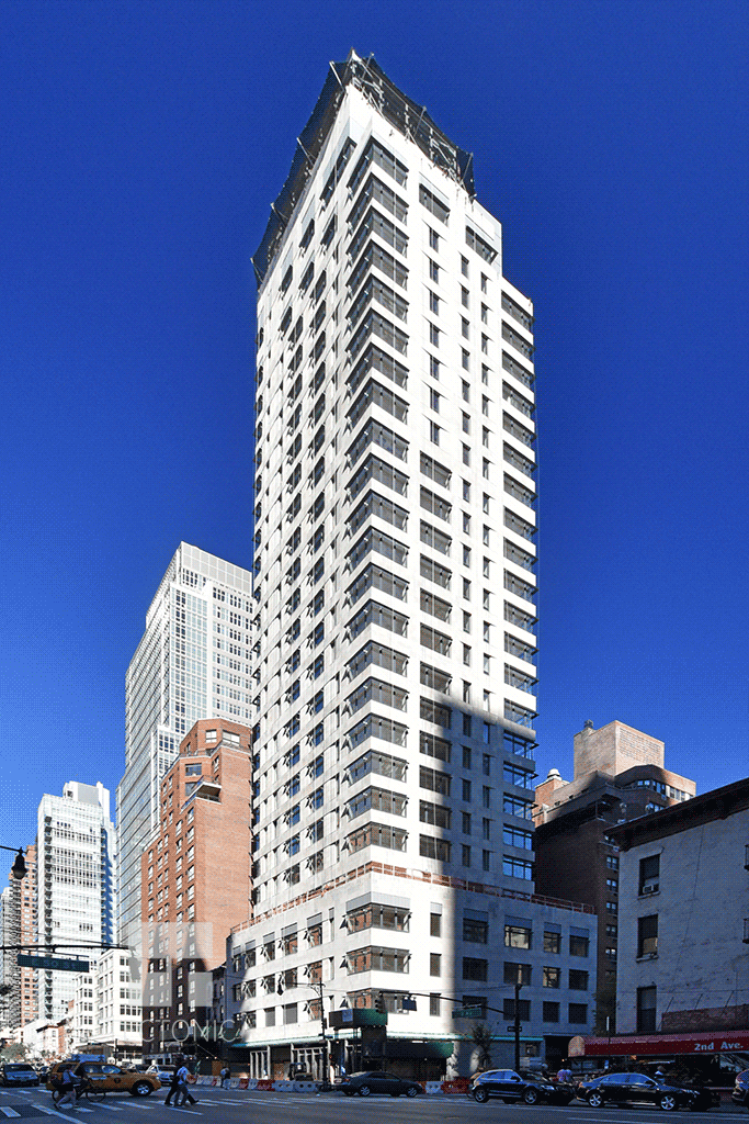 Viewed from the west