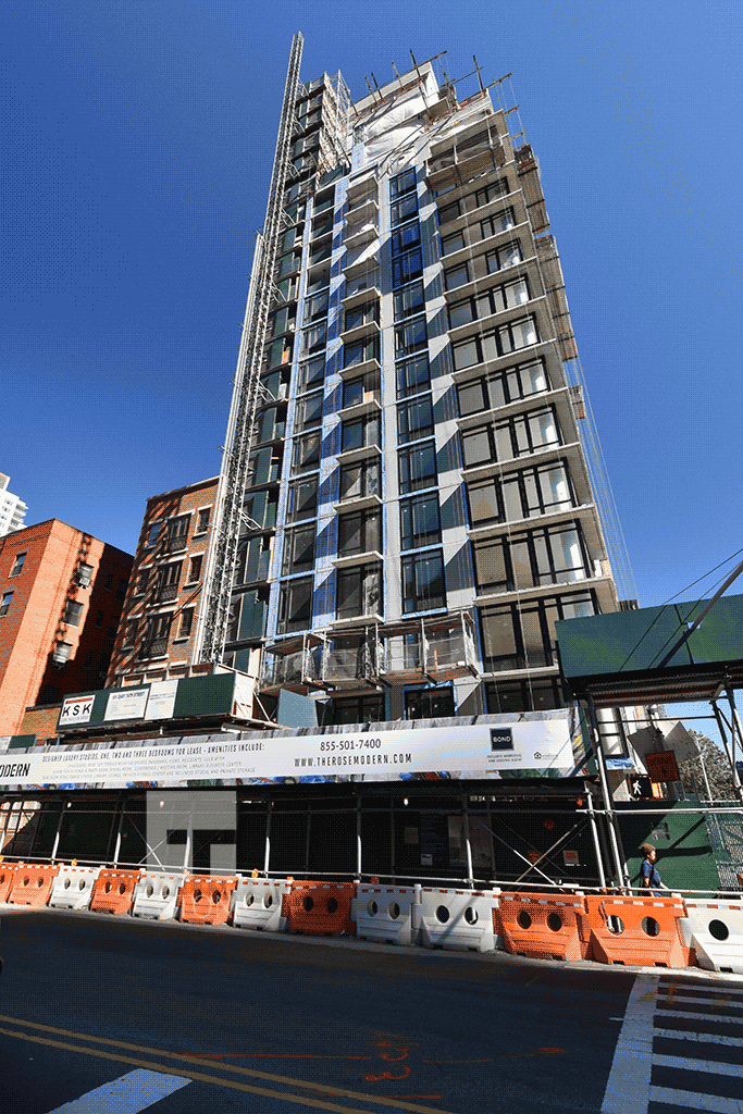 Looking up from 1st Avenue