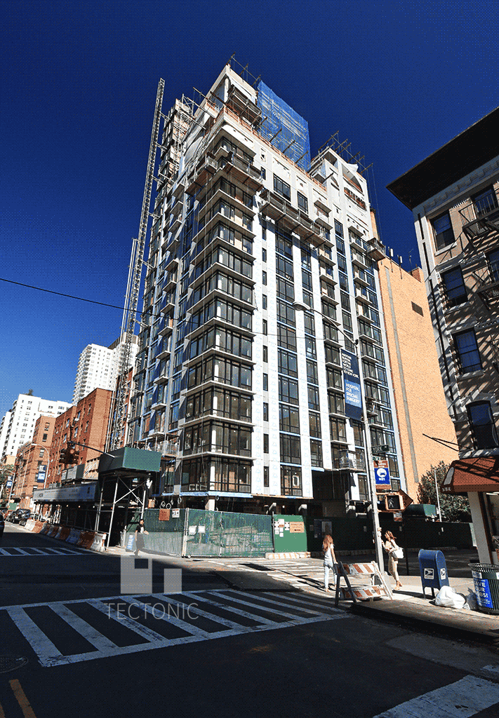 Looking eastward from 1st Avenue
