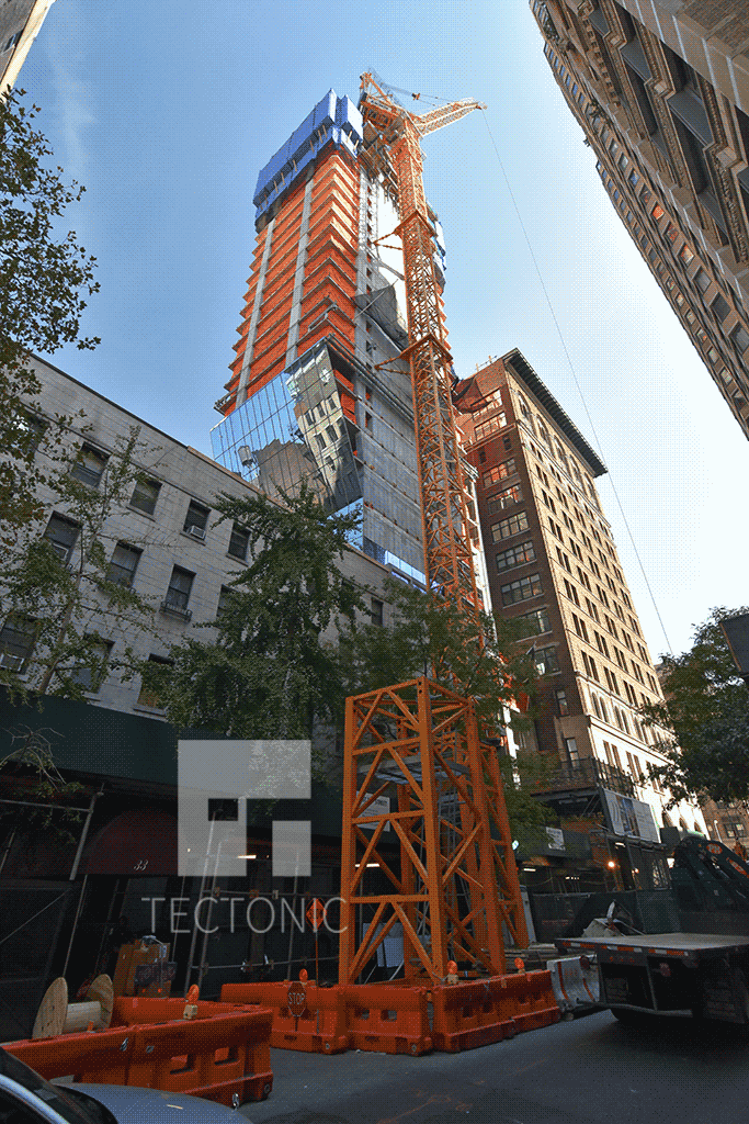 Viewed from the west along East 22nd Street
