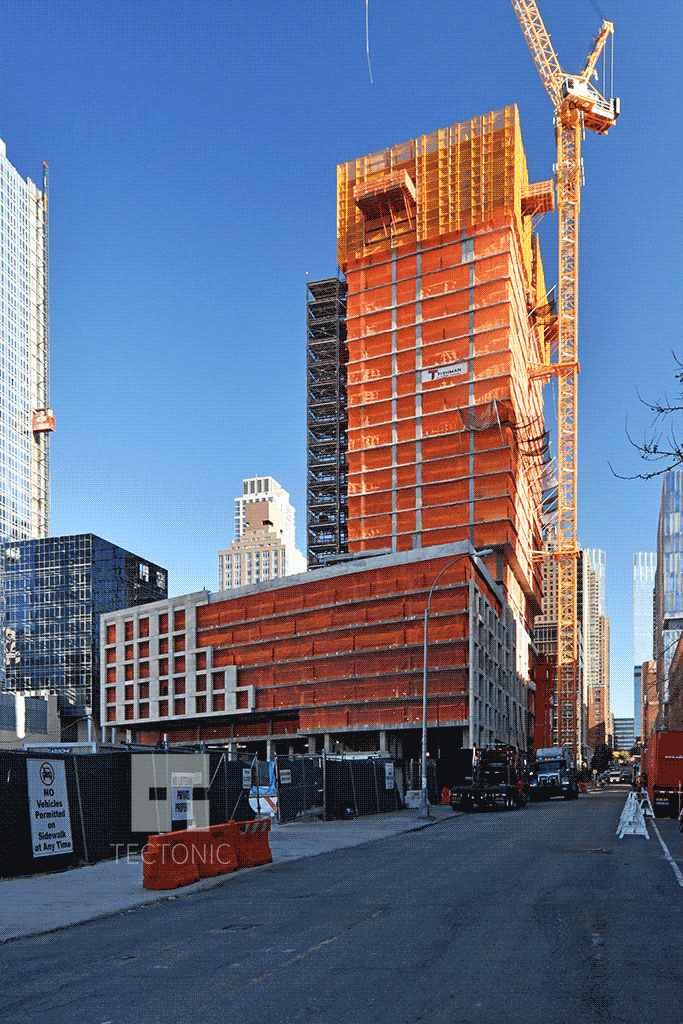 Viewed from the West along West 59th Street
