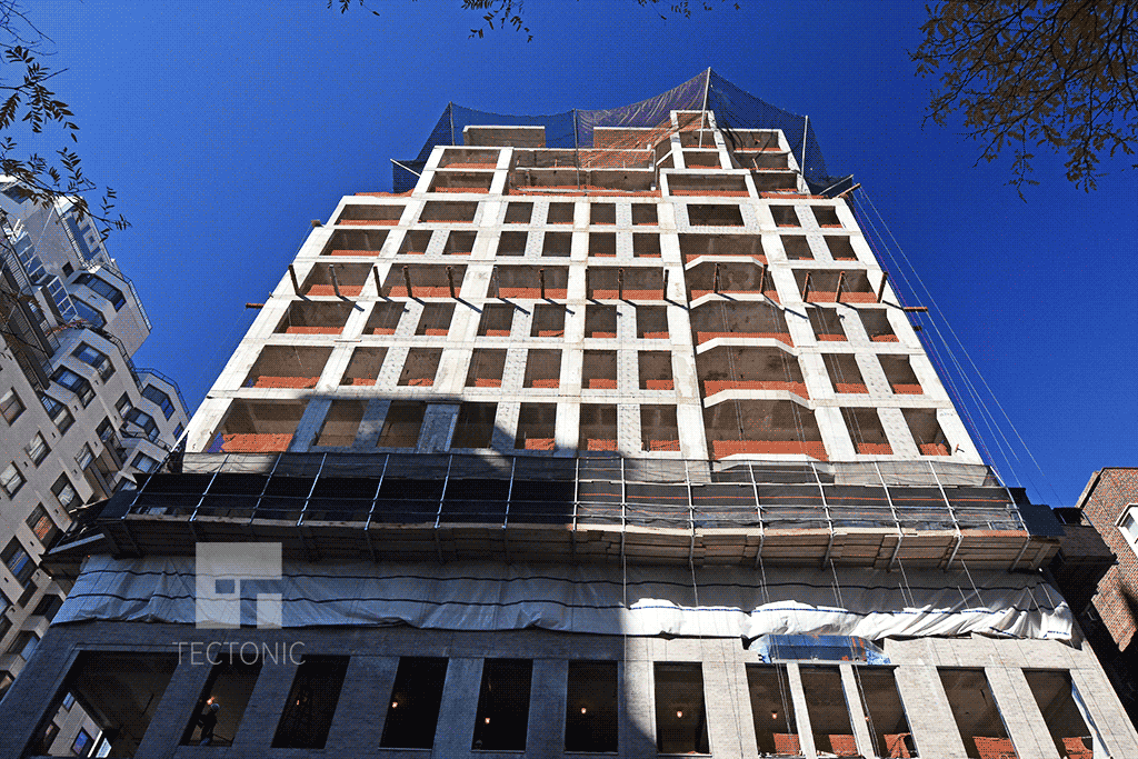 Looking up from East End Avenue