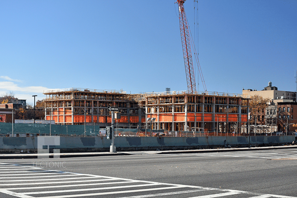 Viewed from the northeast from Atlantic Avenue