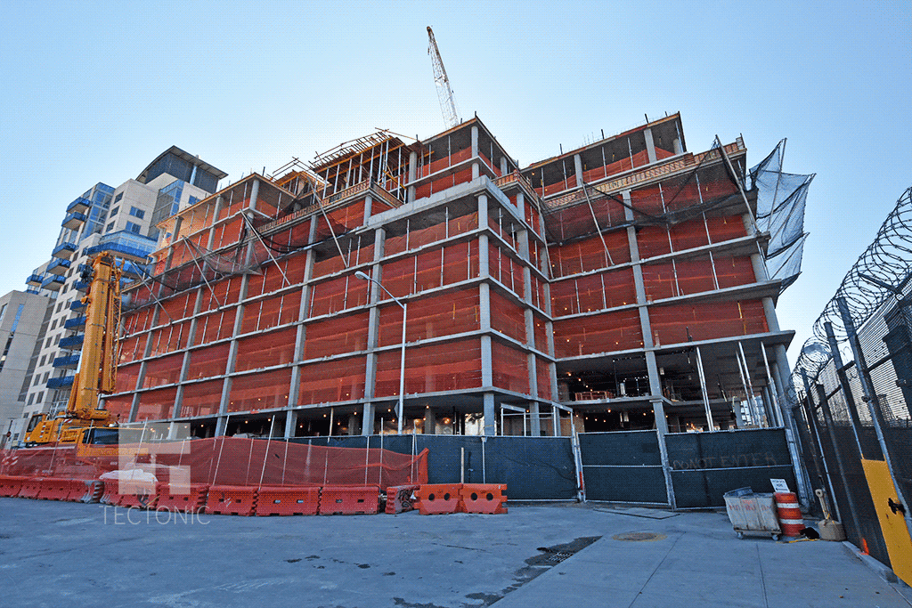 Viewed from North 7th Street