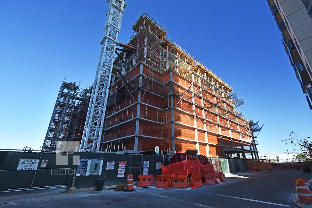 Viewed from North 6th Street