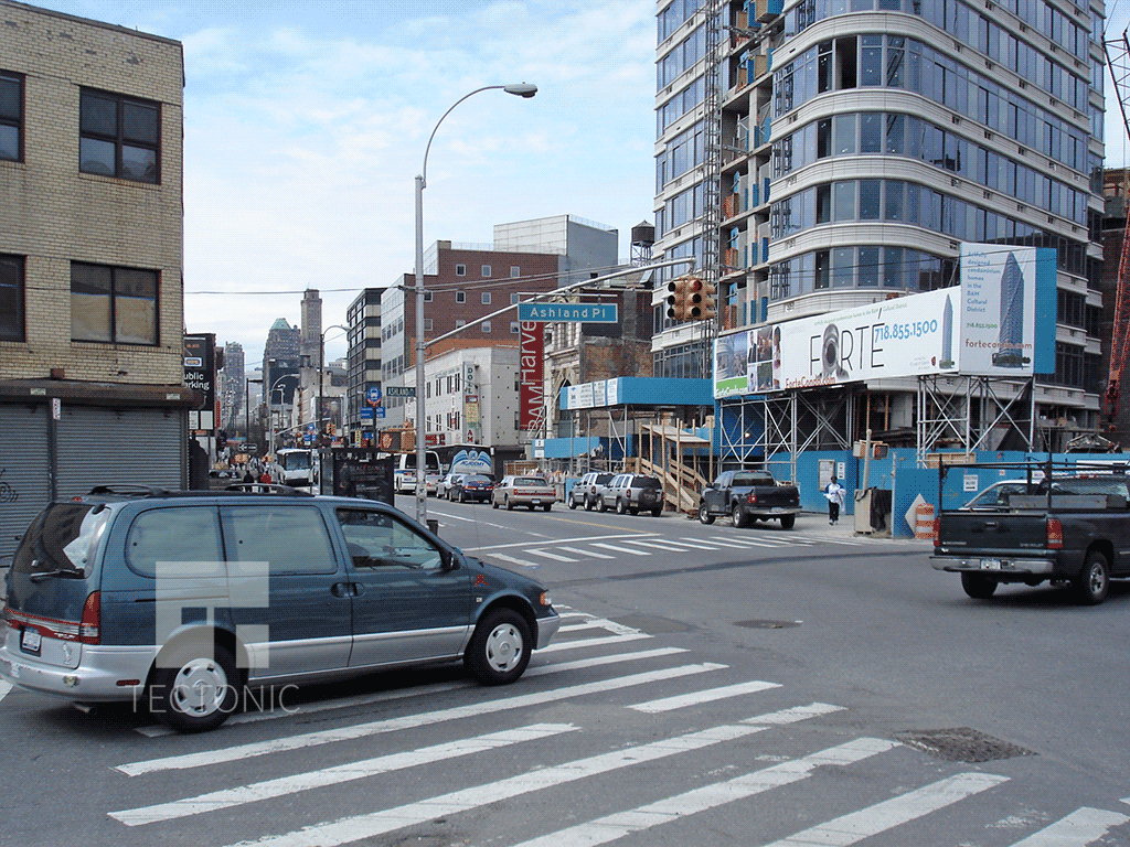 Base and Fulton Street during construction in March 2007