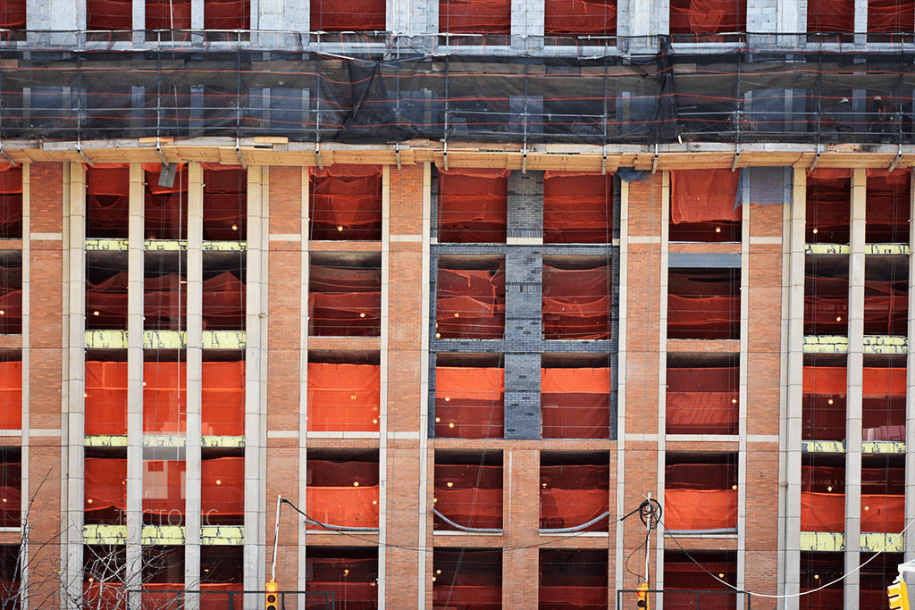 Facade over Hudson Street