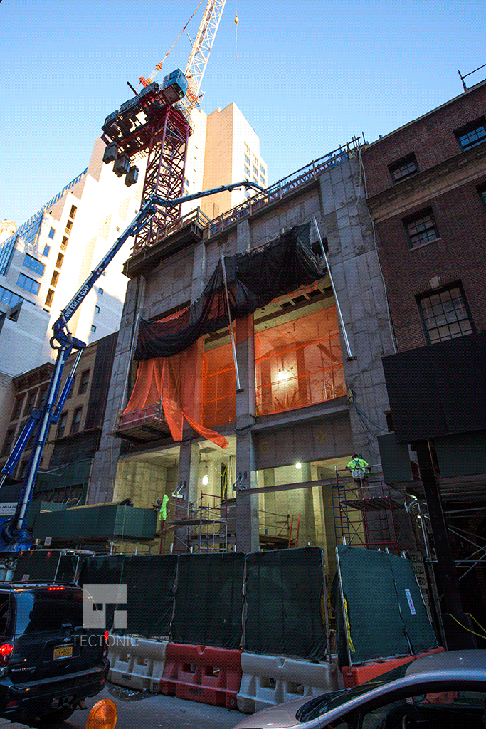 Viewed from the southeast along East 60th Street