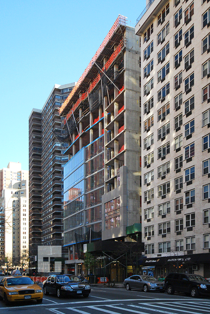 Looking northeast along 2nd Avenue