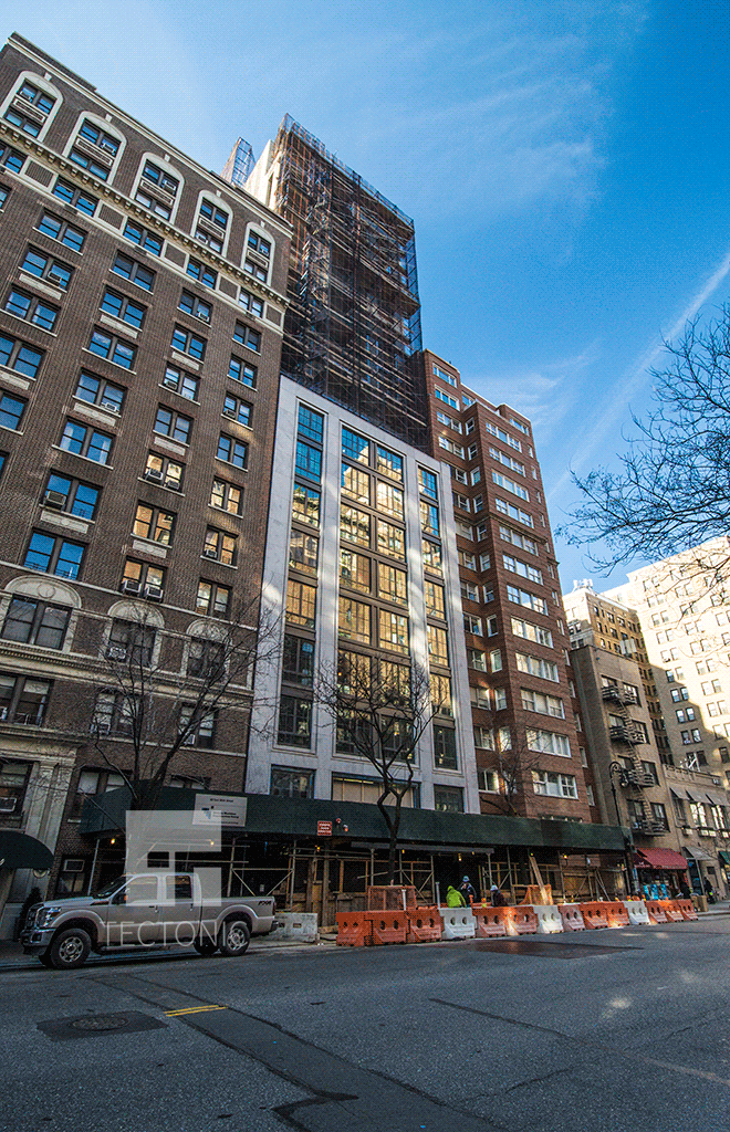 Viewed from the east along East 86th Street