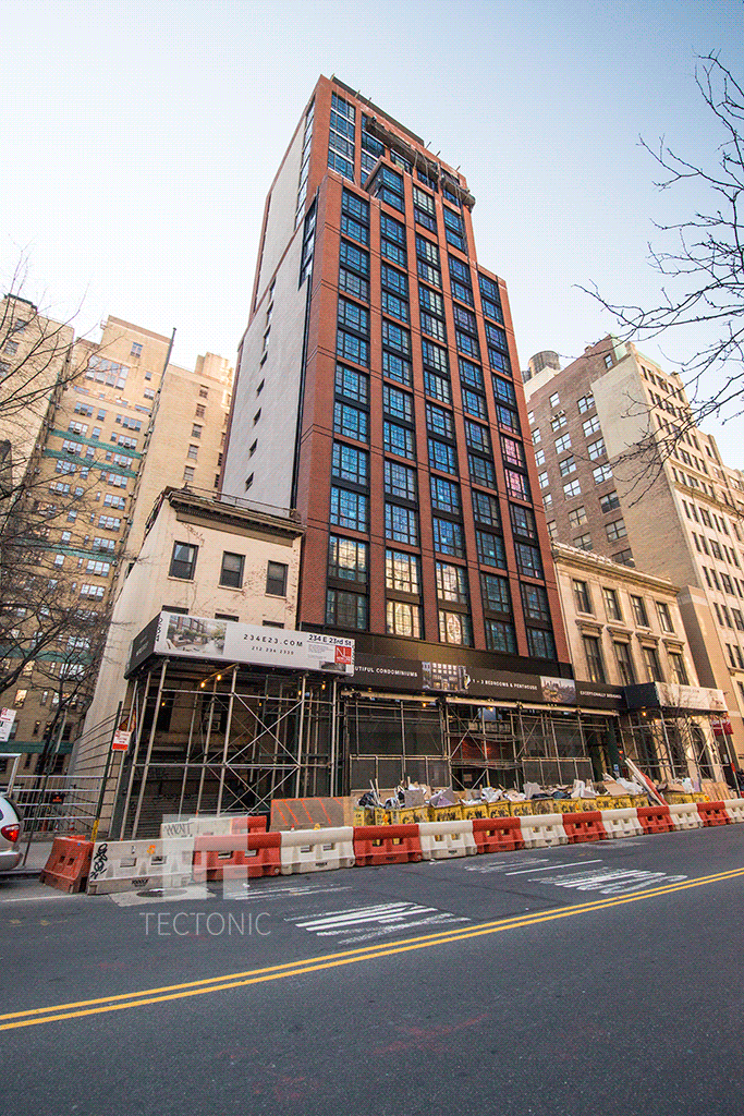 Viewed from the East along East 23rd Street