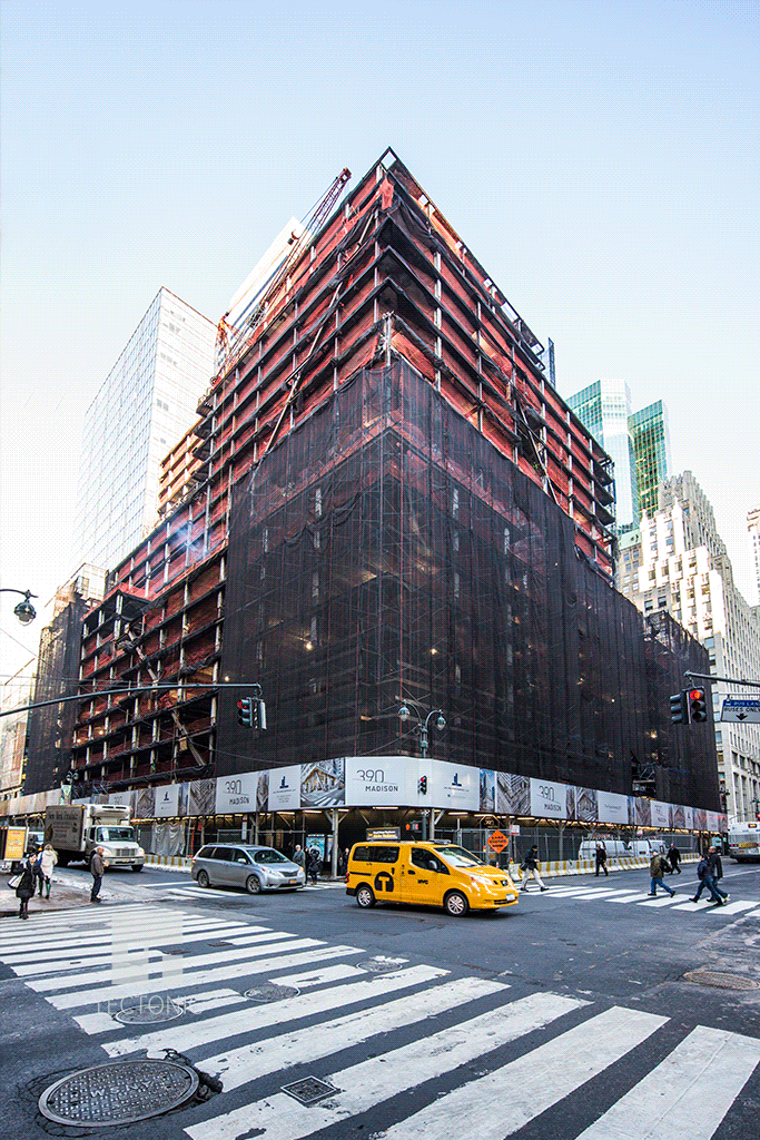 Viewed from the south along Madison Avenue