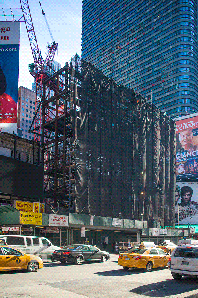 Viewed from the north along 7th Avenue