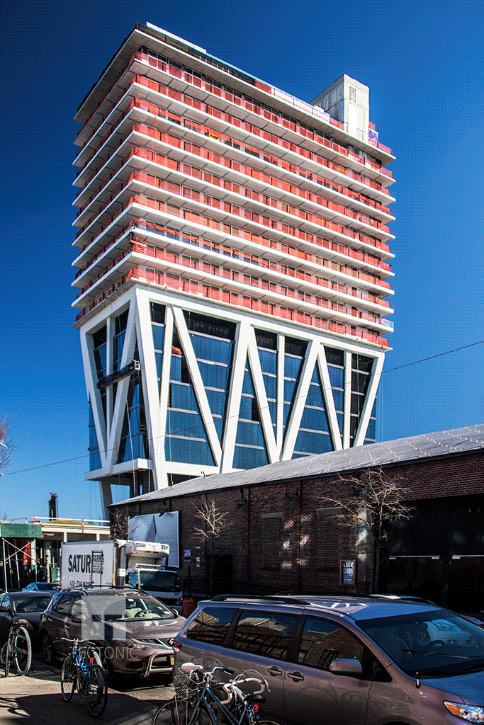 Viewed from Wythe Avenue