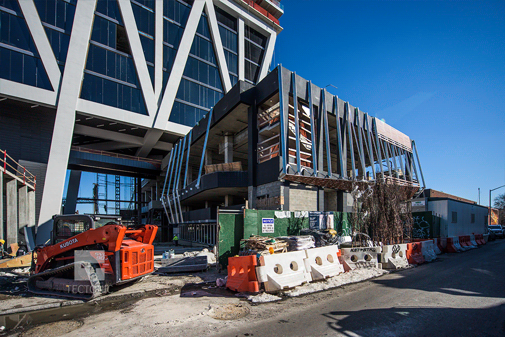 Base along North 12th Street