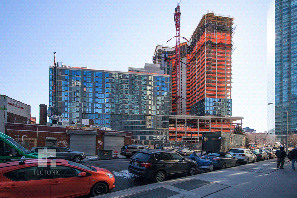 View of the project from the north
