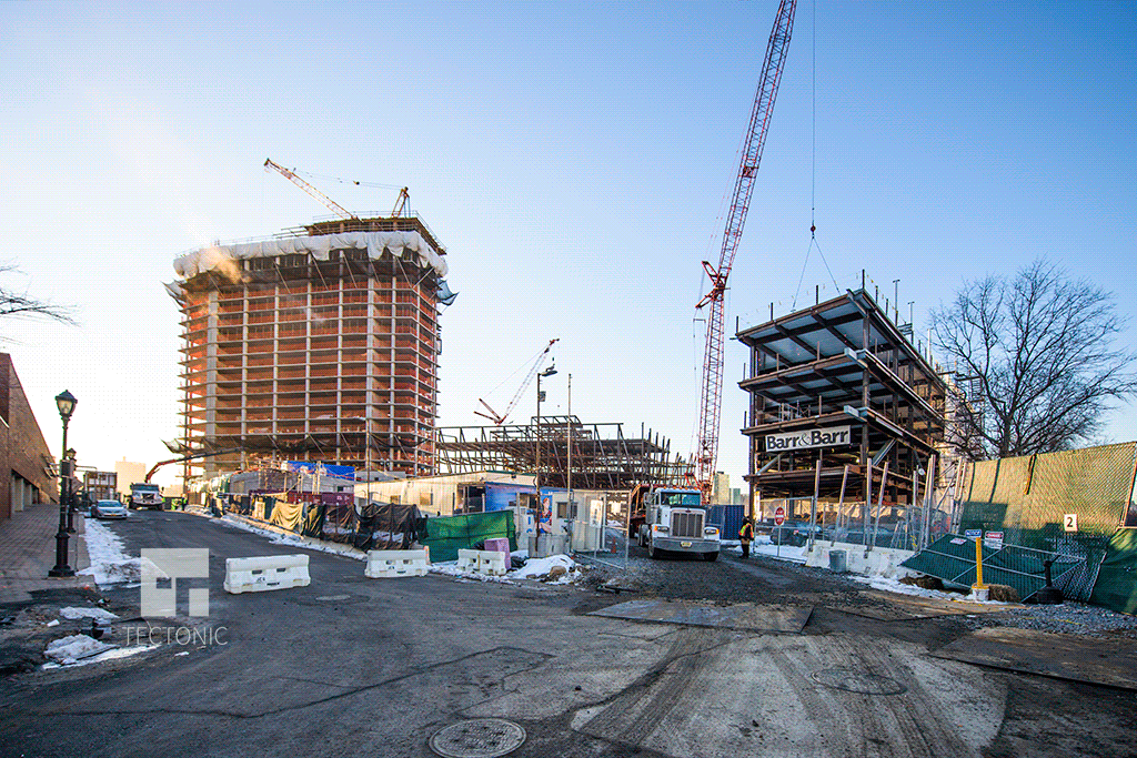 View of the campus Phase I construction from the northwest