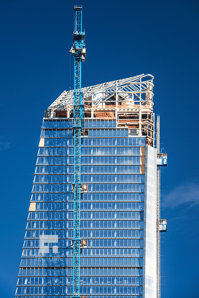 Upper floors viewed from the south