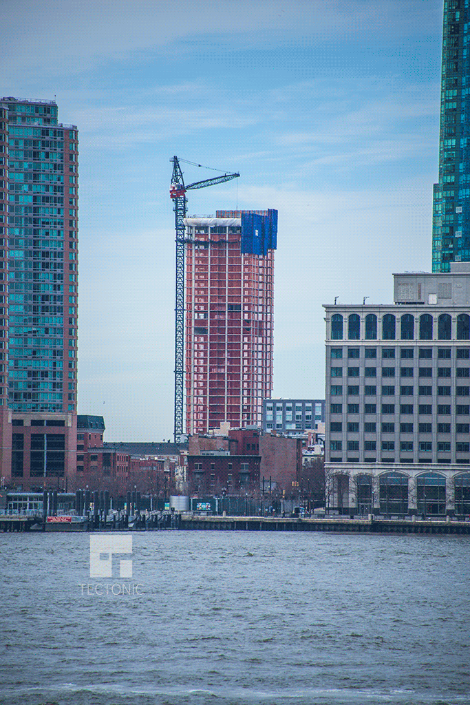 Viewed from Battery Park City in NYC