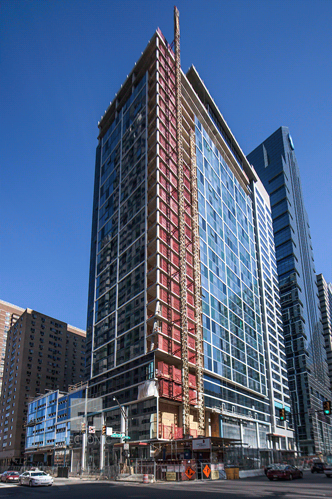 Viewed from the west along Market Street