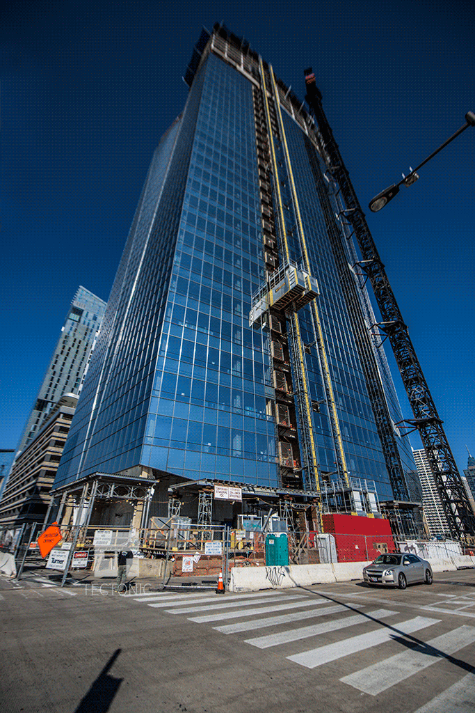Looking up from Walnut and South 30th Street