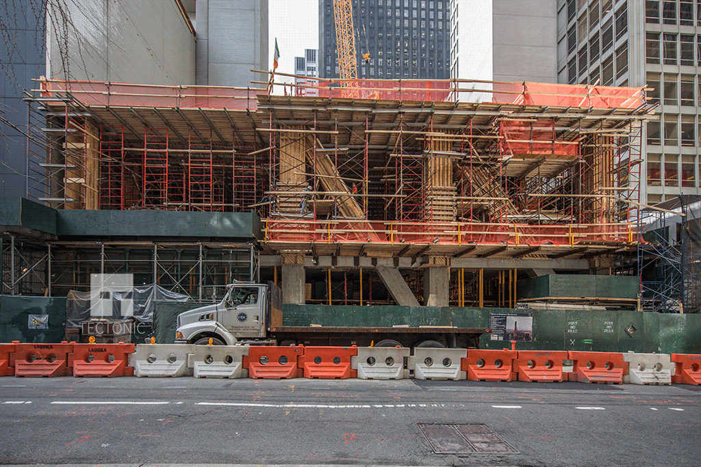 Northern side along West 54th Street