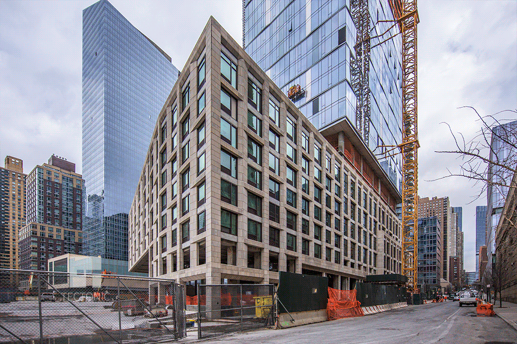 Base viewed from west along West 59th Street