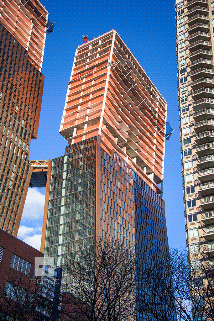 Upper floors of the south tower