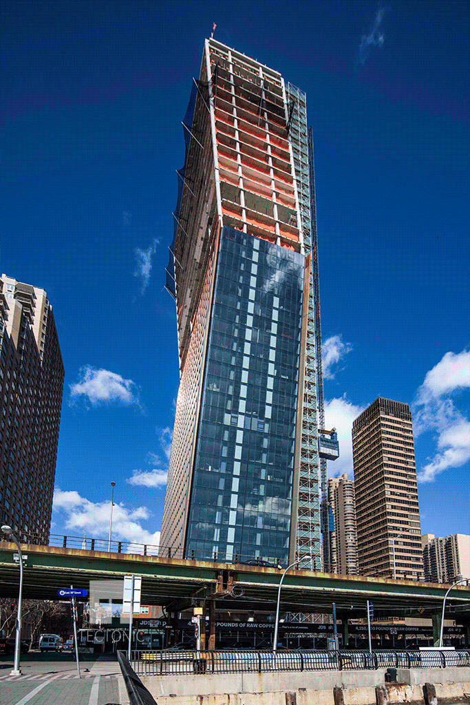 South tower from the east