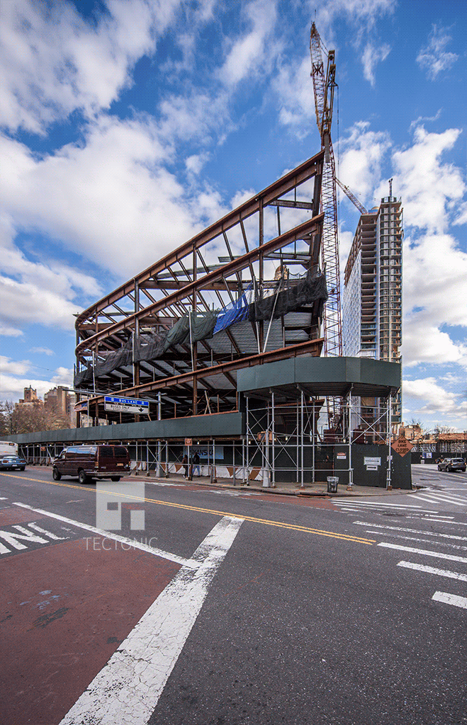 Viewed along Fulton Street
