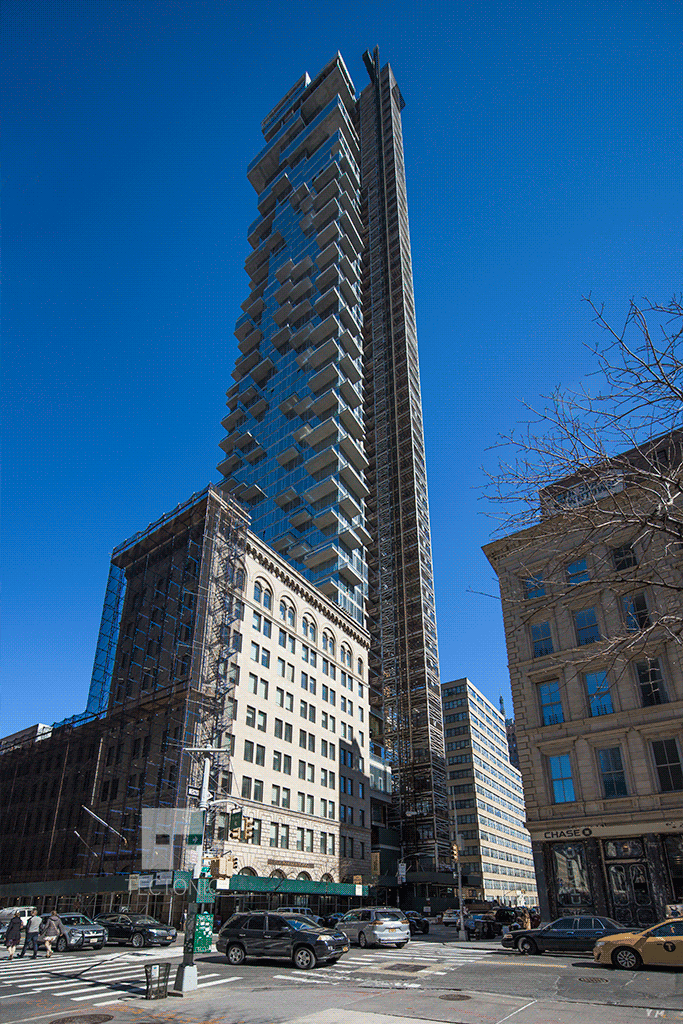 Viewed from the south along Church Street