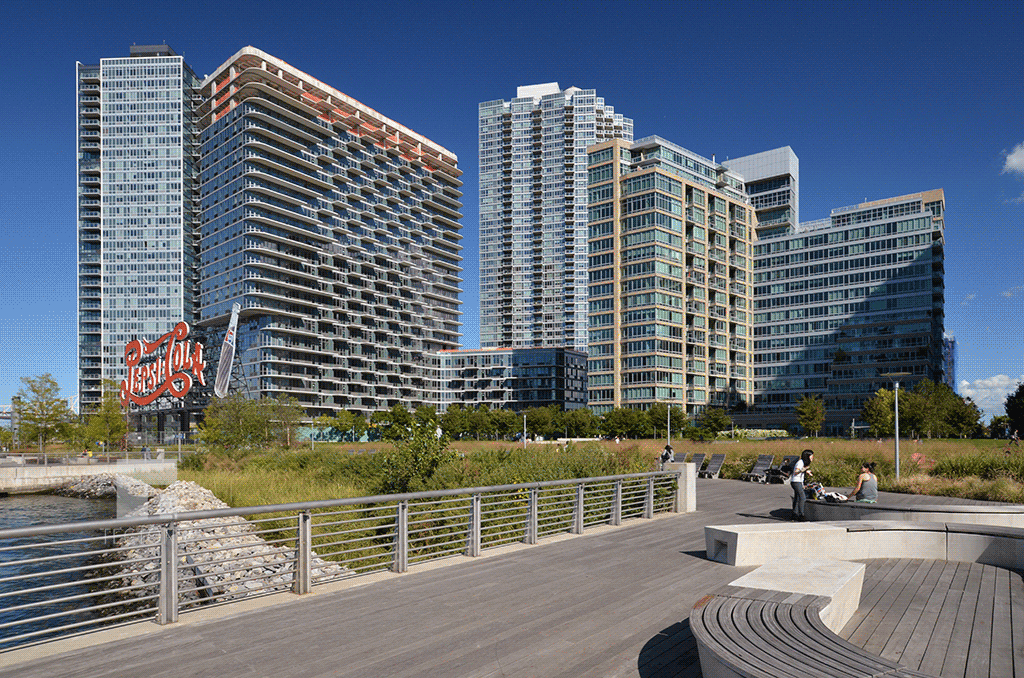 Second from the left with other TF Cornerstone buildings