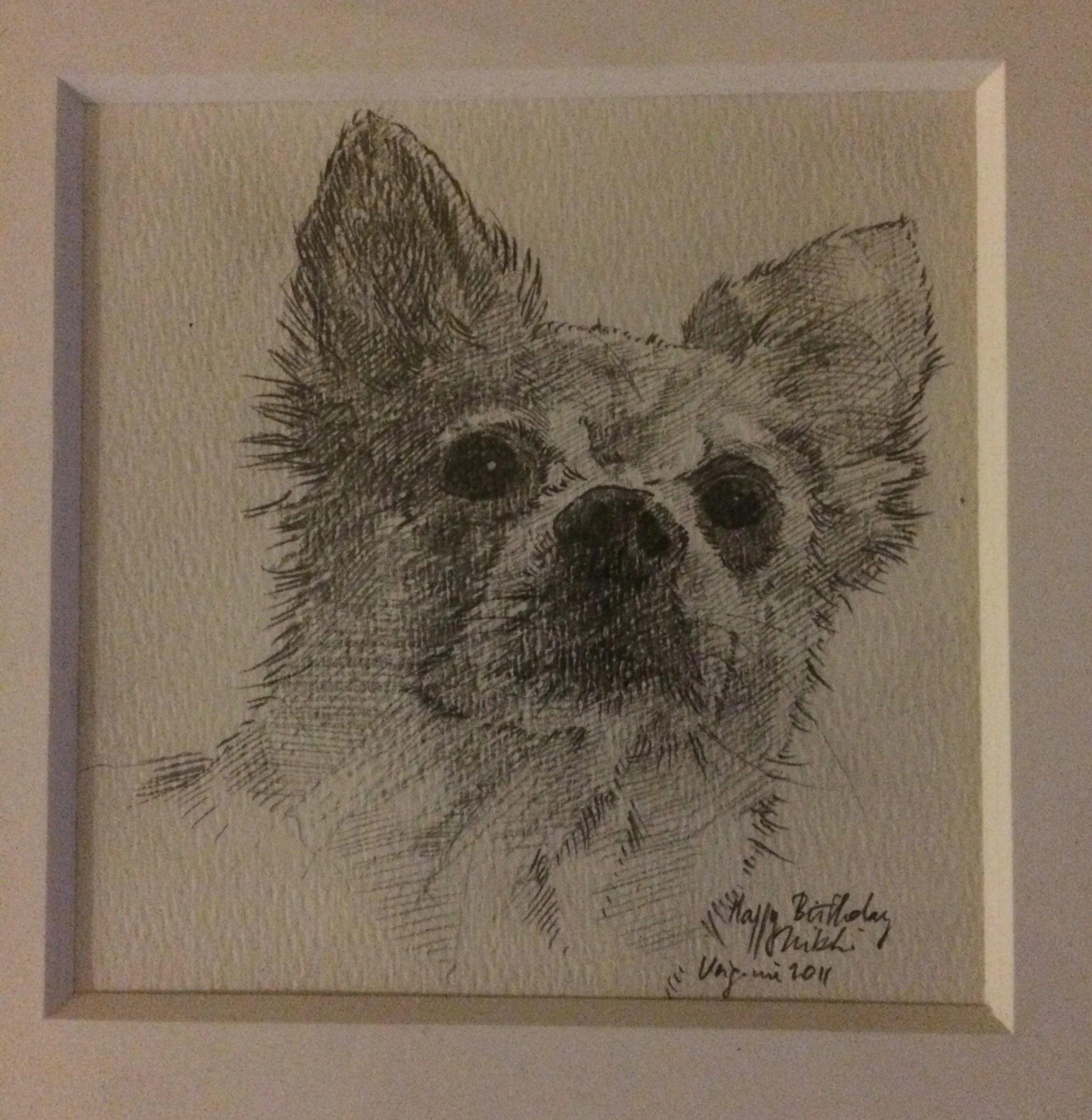 Pen on paper