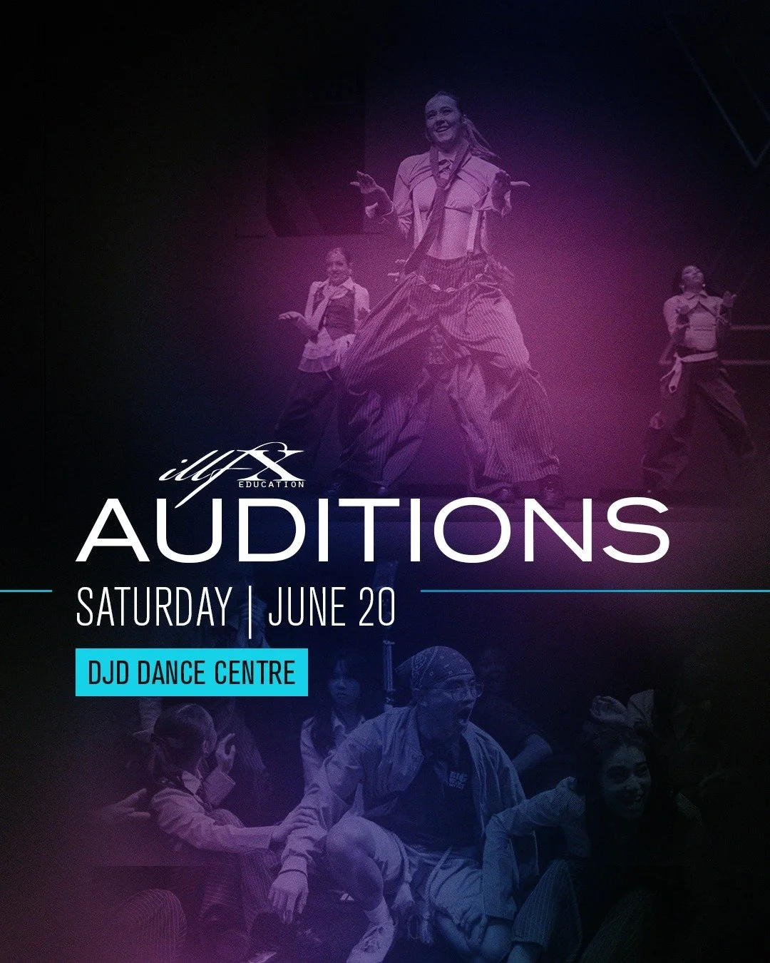 ✨AUDITIONS June 20th✨

We're looking for talented and enthusiastic Calgary dancers to join us for our 2026/27 Competitive Season!

𝑹𝑶𝑼𝑵𝑫 1️⃣ 
𝟮𝟬𝟮𝟲/𝟮𝟳 𝗔𝘂𝗱𝗶𝘁𝗶𝗼𝗻𝘀
Saturday, June 20
DJD Dance Centre
1:30 - 5:15 PM
➡ Swipe for full sch