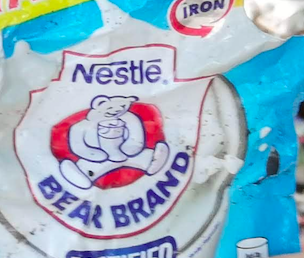 Close up of this sachet, a NESTLE product.